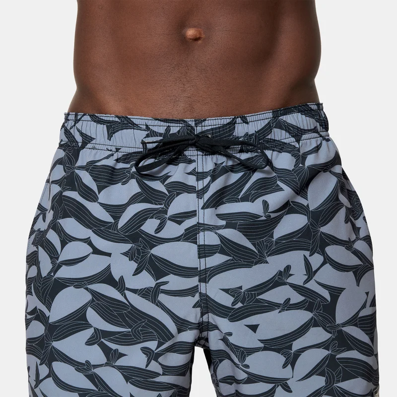 speedo Black Men's Print Redondo Edge Volley Swimming Trunks for Men | Best Price UAE